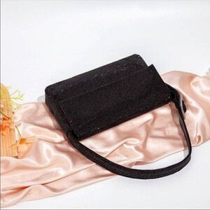 NWT Black Crystal Pave Evening Bag
